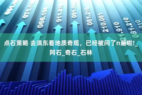 点石策略 去滇东看地质奇观，已经被问了n遍啦!_阿石_奇石_石林